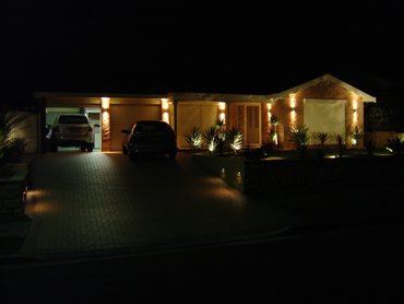 Outdoor lighting for security